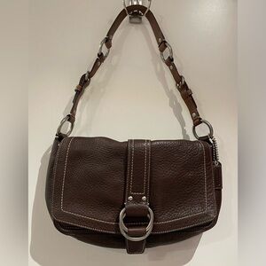 Brown Coach Leather Shoulder Bag